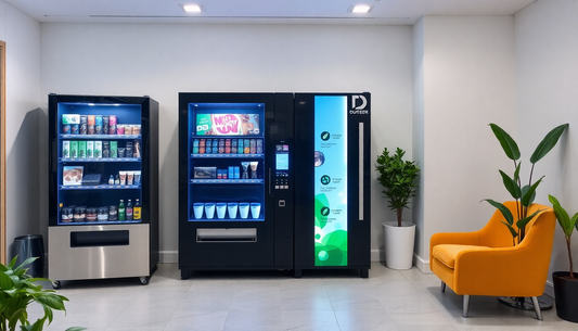 A corporate office coffee and tea vending machine