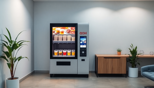Automatic tea and coffee vending machine in office