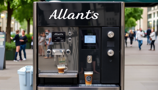 Atlantis coffee machine dispensing coffee on Park Street