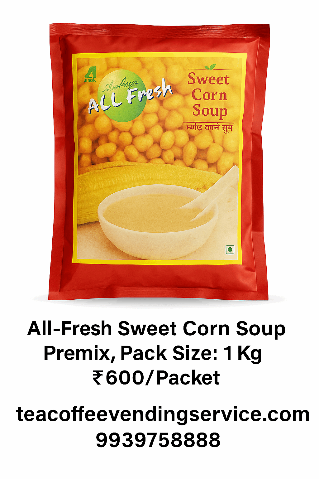 Tea Coffee Vending Service All Fresh Sweet Corn Soup Mix