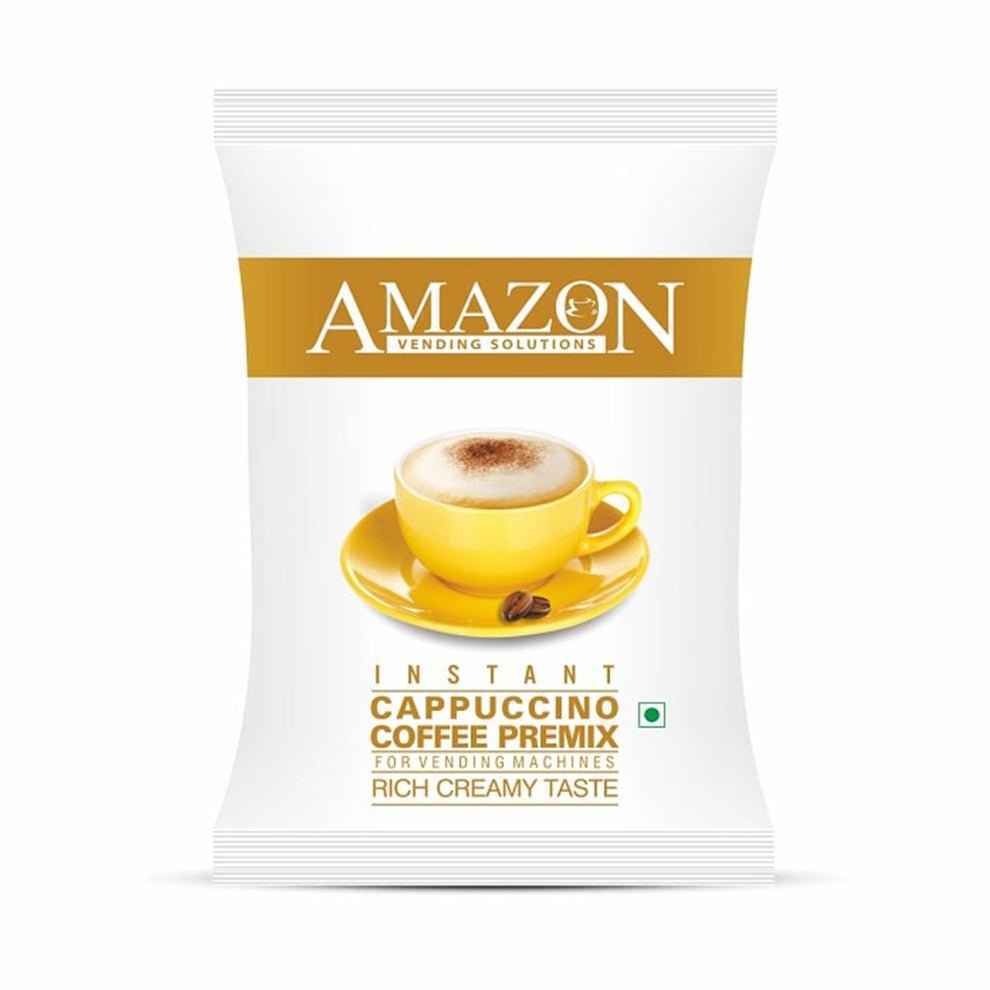 Amazon instant cappuccino powder pack with rich creamy taste for vending machines by Tea coffee vending service