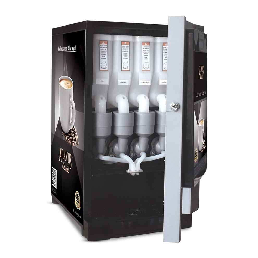 Best commercial coffee machine Delhi with multiple coffee selection dispensers by Tea coffee vending service