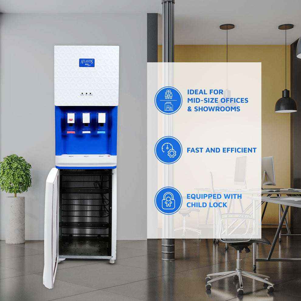 Atlantis Big Plus water dispenser for offices with child lock ideal for mid-size offices and showrooms