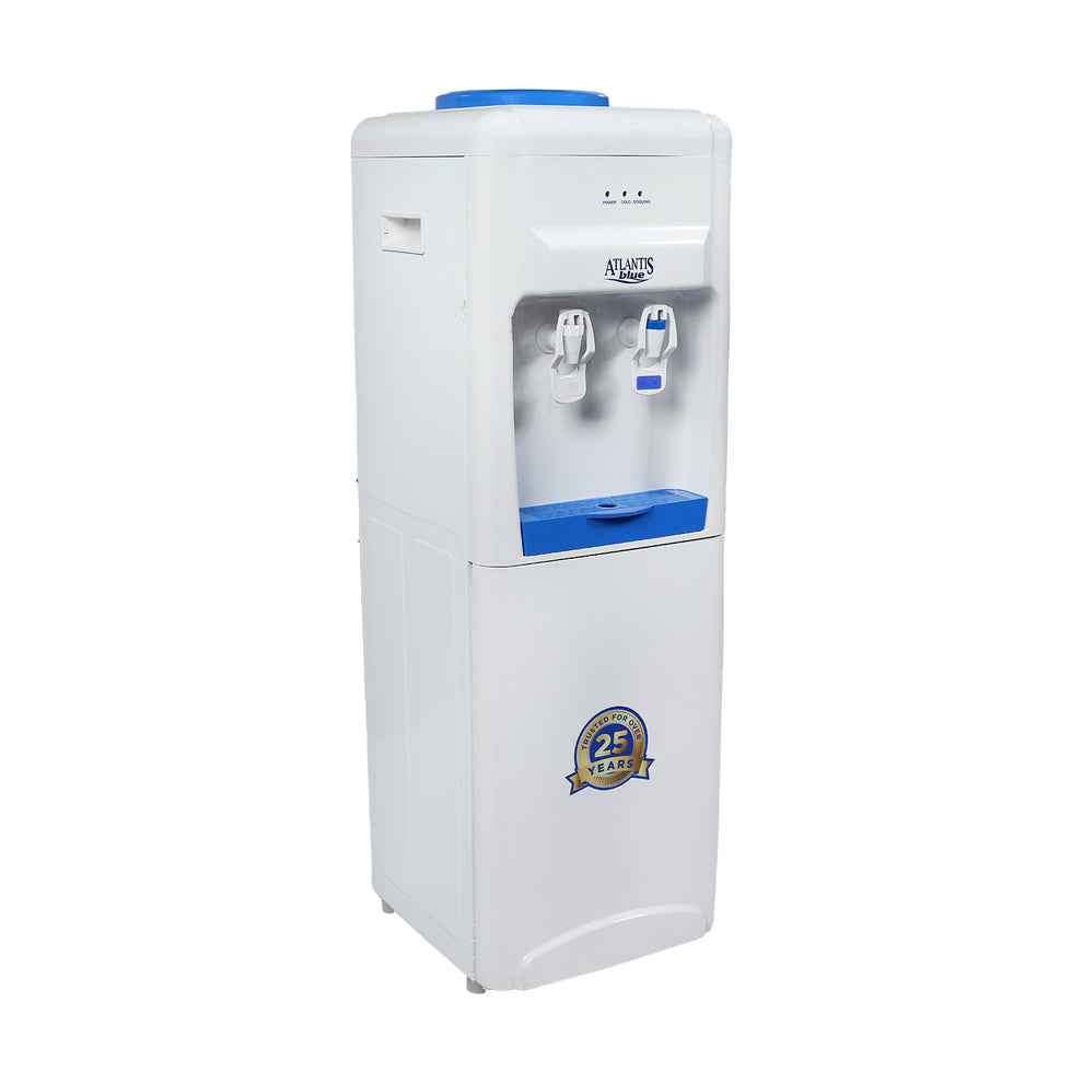 Atlantis Blue water cooler for office with dual taps and white blue design for easy drinking
