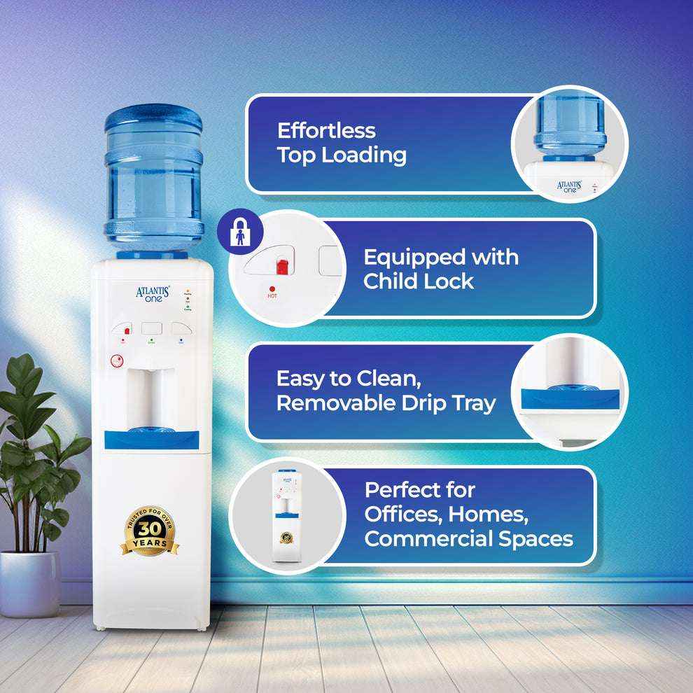 Atlantis One Water Cooler with Child Lock - Hot, Cold & Normal