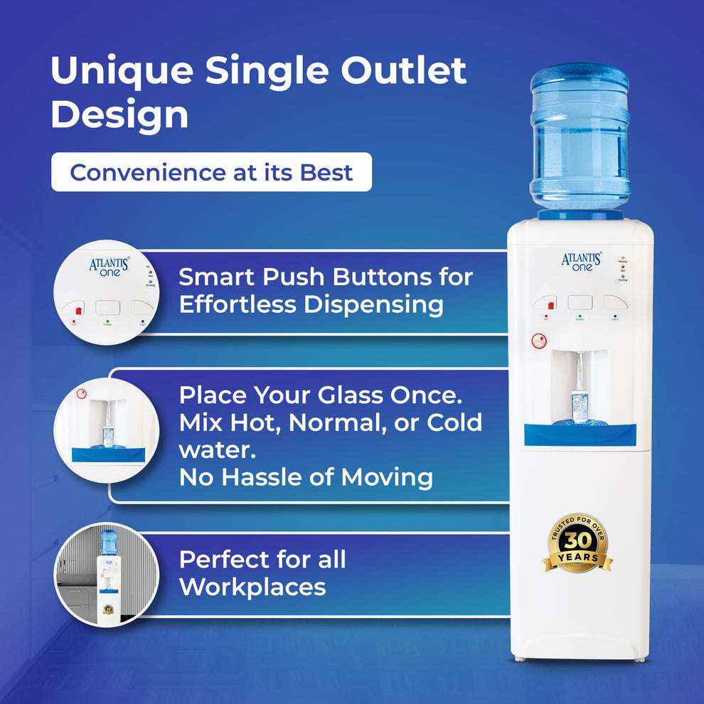 Atlantis One Water Cooler with Child Lock - Hot, Cold & Normal