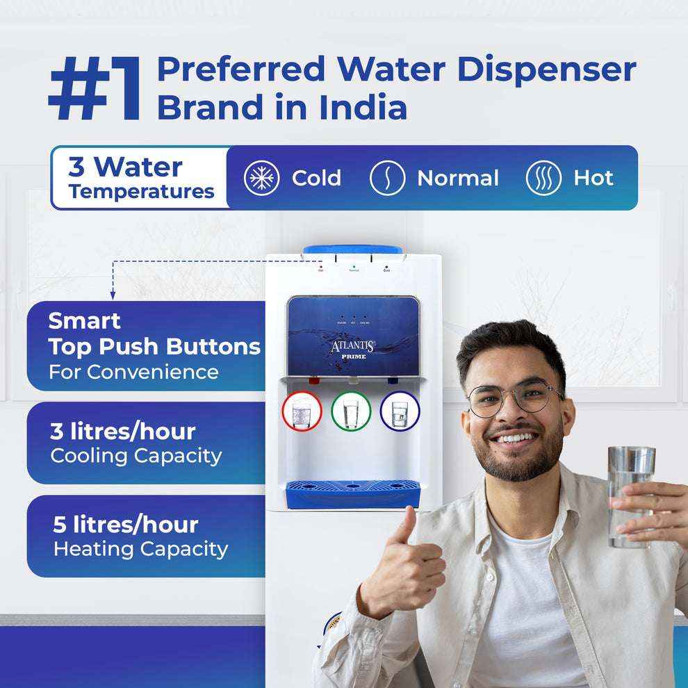 Atlantis Prime 3 Tap Water Dispenser with Hot Cold Normal