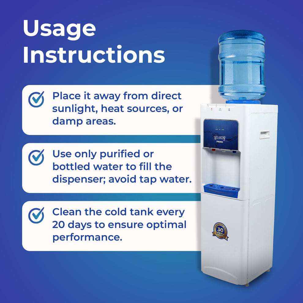 Atlantis Prime 3 Tap Water Dispenser with Hot Cold Normal