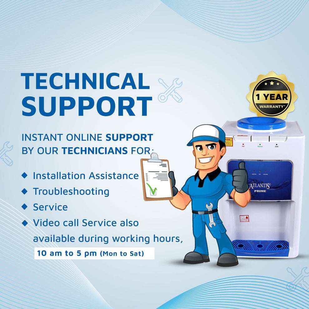 Buy Atlantis Prime water cooler with one year warranty and expert technical support services