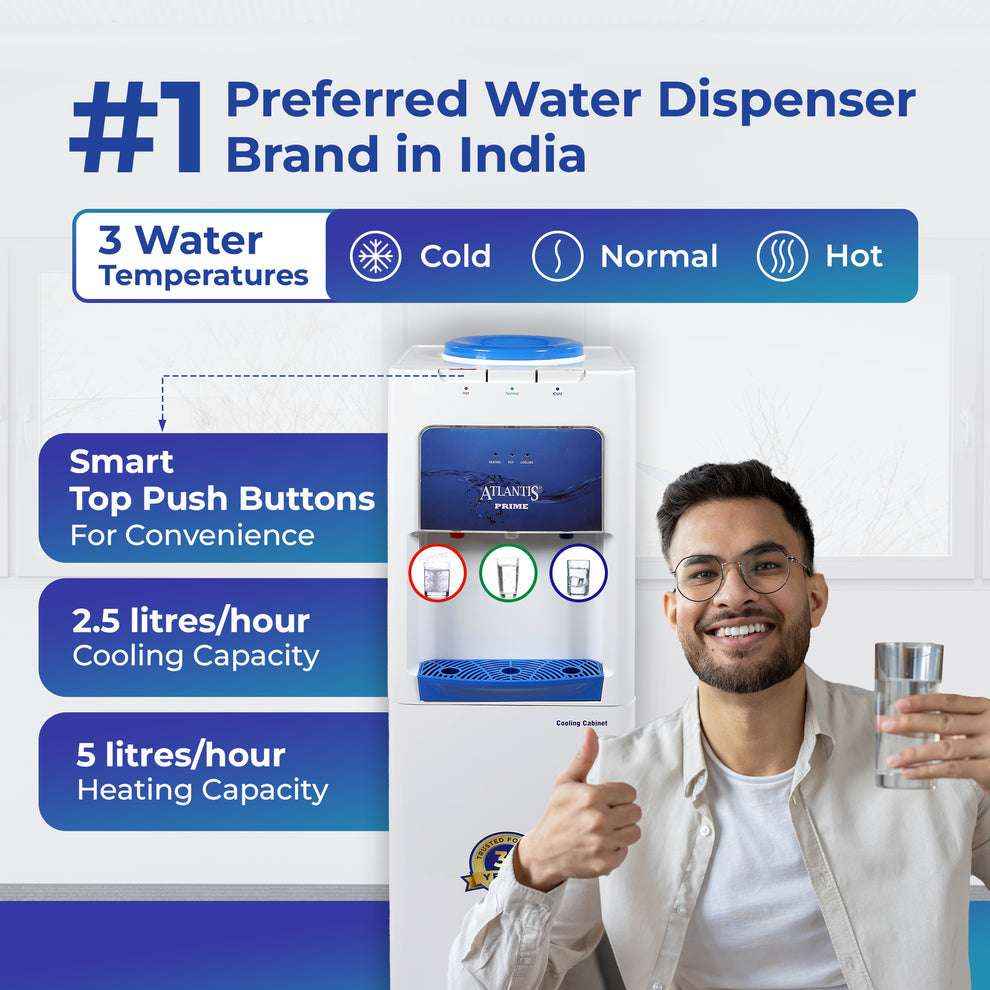 Atlantis Prime water dispenser Cooling Cabinet 3 Taps with cold normal and hot water options