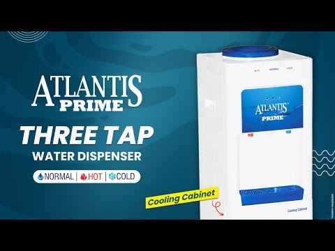 Atlantis Prime water dispenser Cooling Cabinet 3 Taps with hot cold and normal water options