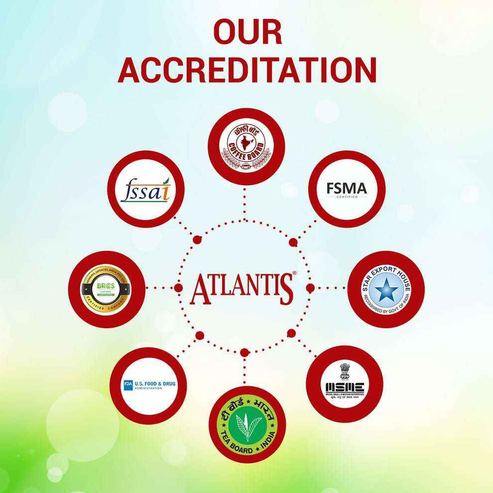 Accreditation logos of Tea coffee vending service featuring Atlantis tomato soup powder for vending machines