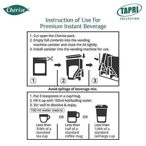 Instruction guide for using instant Madras coffee pouch 1kg with vending machine and preparation tips