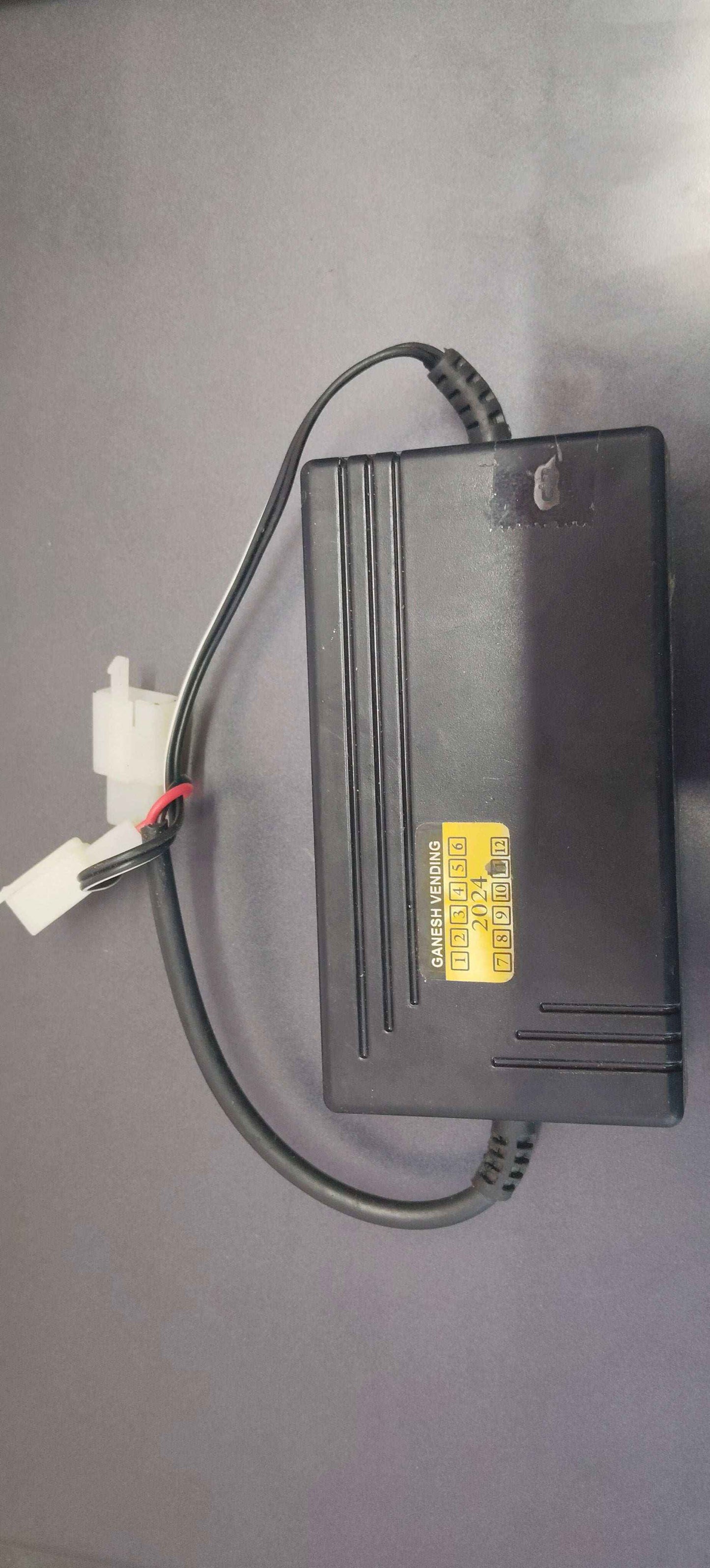 Black Nescafe coffee machine adaptor with attached power cord for tea coffee vending service