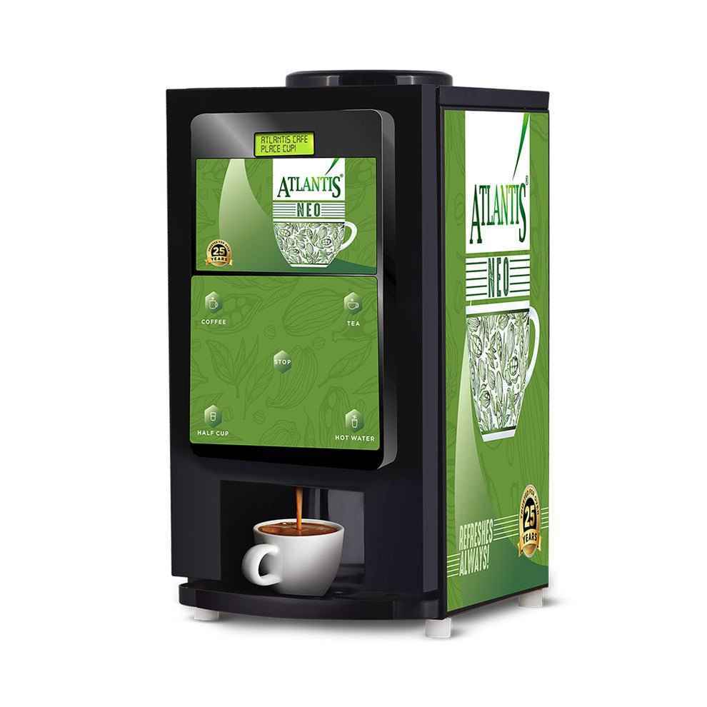Neo 2 Lane vending machine with hot water dispensing coffee and tea from Tea coffee vending service
