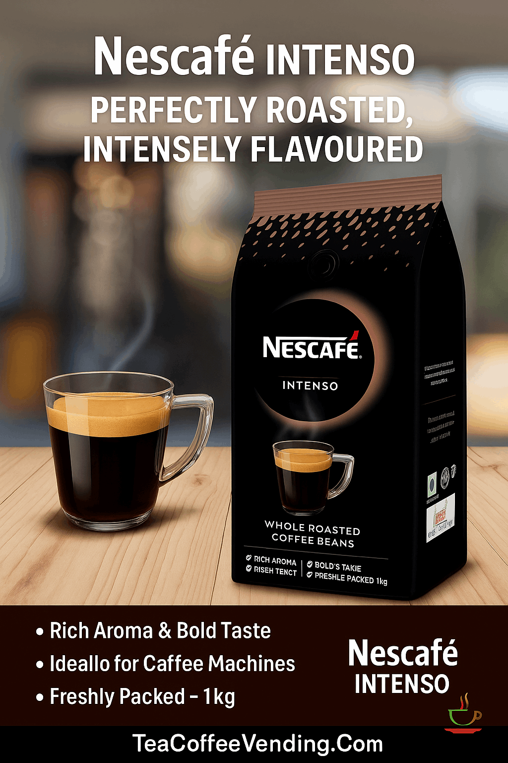 Nescafe Intenso Whole Roasted Coffee Beans Delhi