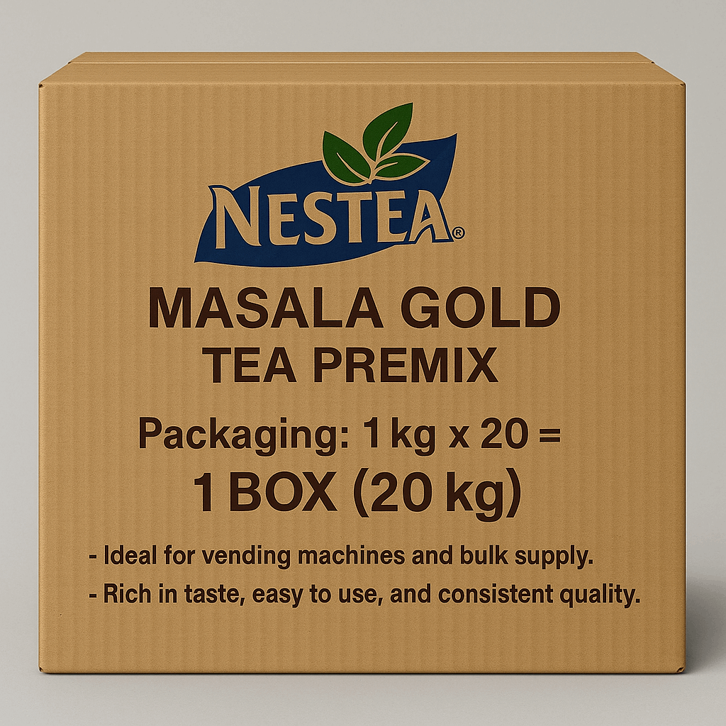 Nestea instant tea premix 1kg Masala Gold tea premix bulk box ideal for vending machines