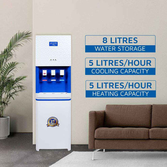 Atlantis Big Plus water dispenser for offices with 8 litres storage and 5 litres per hour cooling and heating capacity