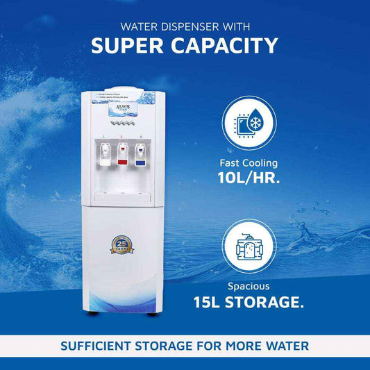 Atlantis super water dispenser with super capacity fast cooling 10L per hour and 15L storage