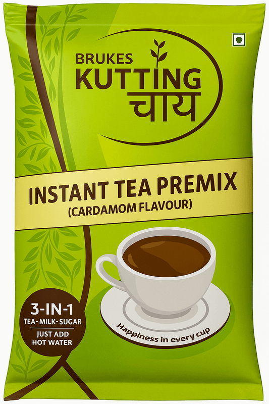 Brukes Kutting Chai tea premix for vending machines instant cardamom flavour 3-in-1 tea mix packet