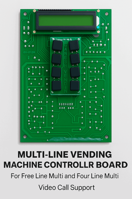 Nescafe 8 option coffee dispenser pcb multi-line vending machine controller board with display